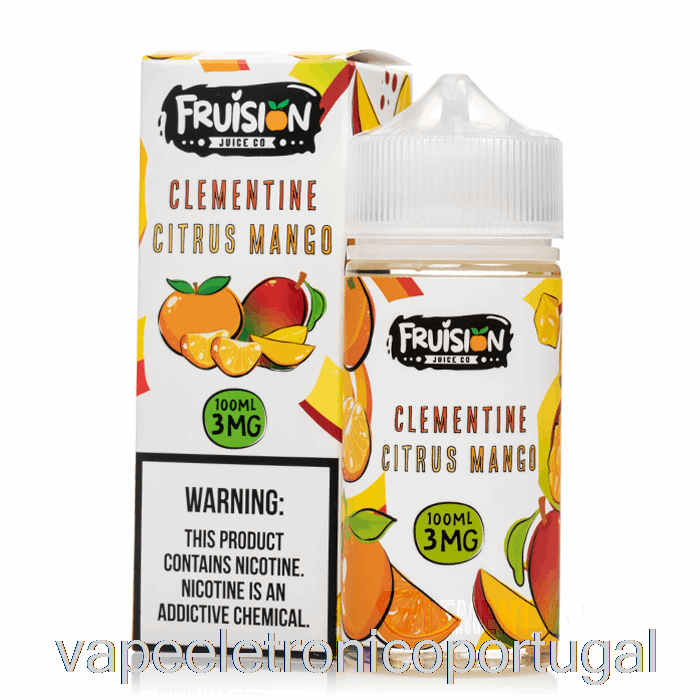 Vape Eletrônico Clementina Manga Cítrica - Suco De Fruisão Co - 100ml 0mg